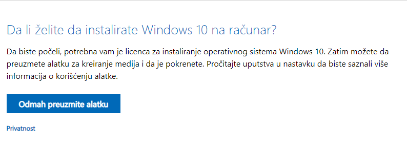 windows 10 instalacija